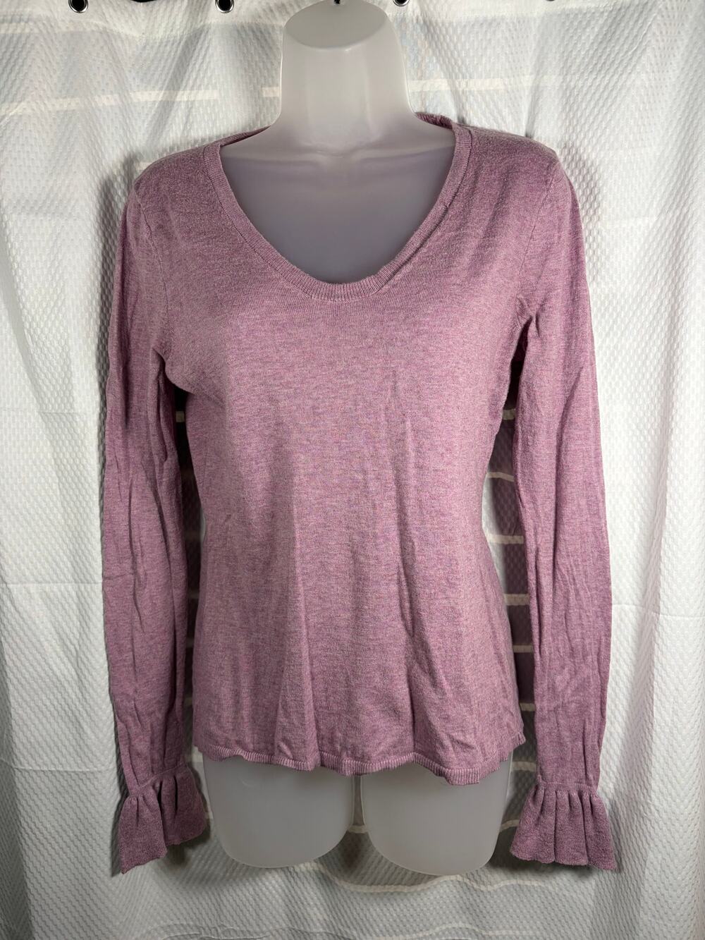 Pink Vneck Sweater 14th and Union EUC